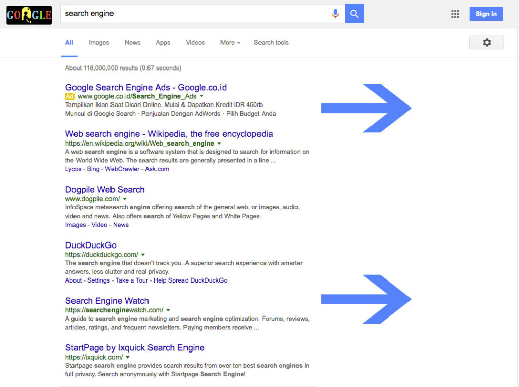Search engine id
